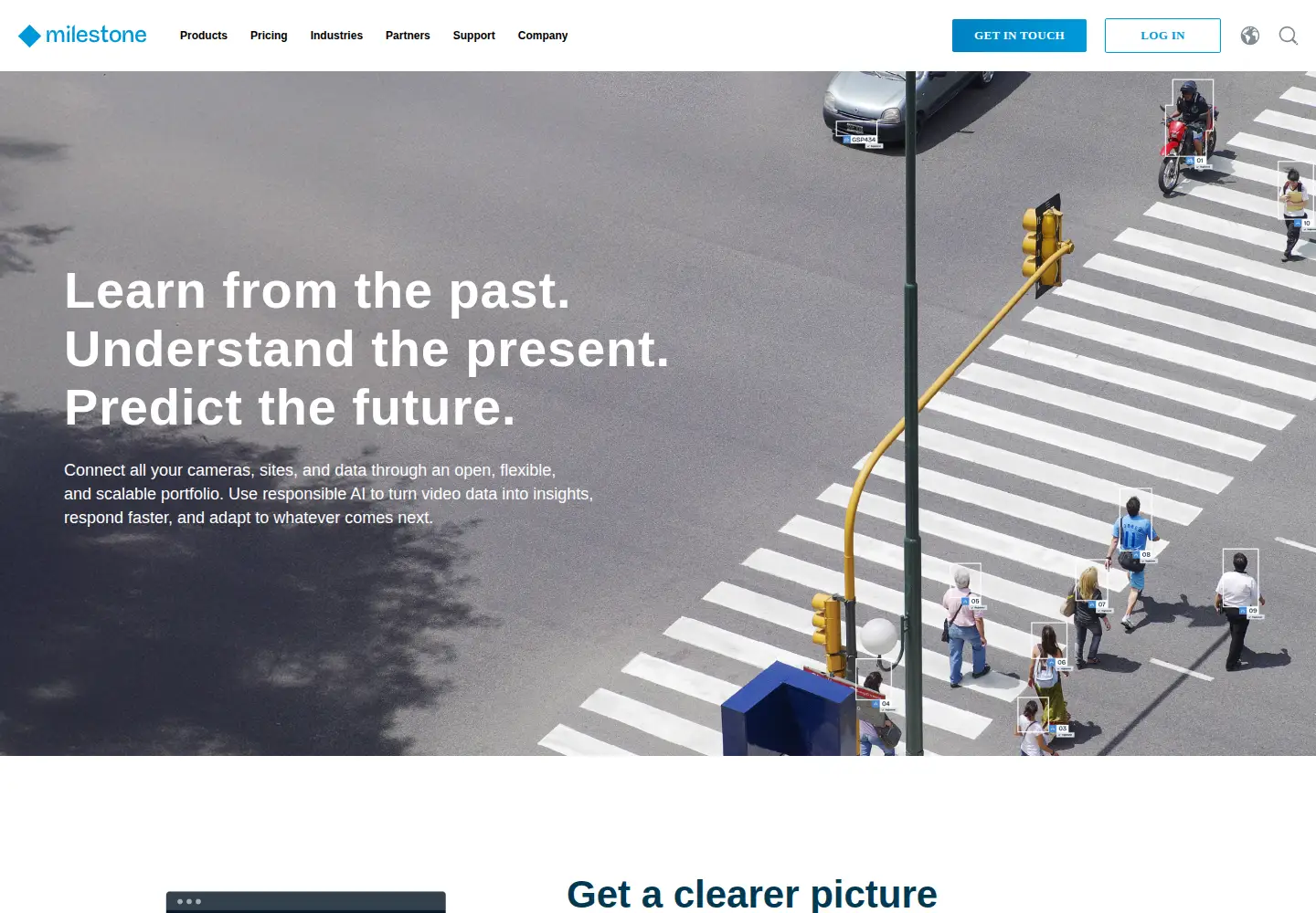 Screenshot of milestonesys.com