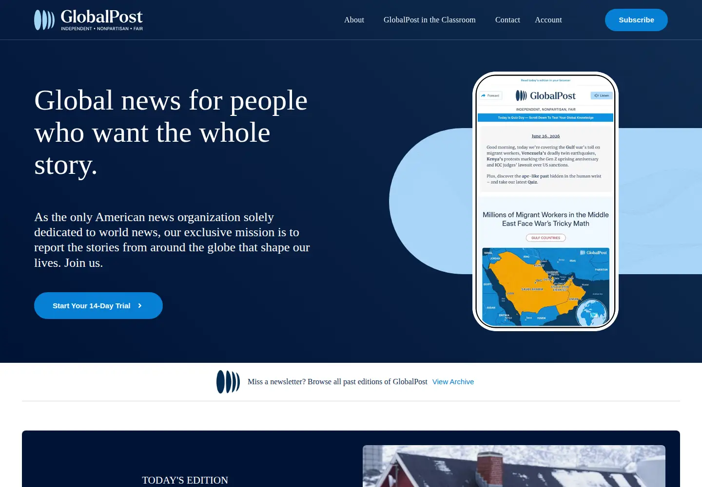 Screenshot of globalpost.com