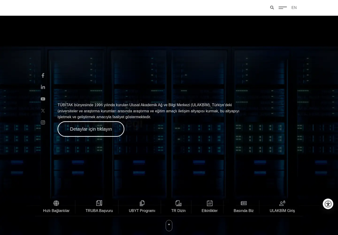 Screenshot of ulakbim.gov.tr