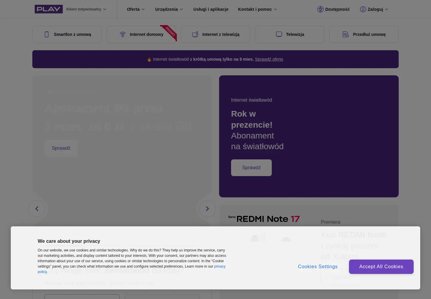 Screenshot of play.pl