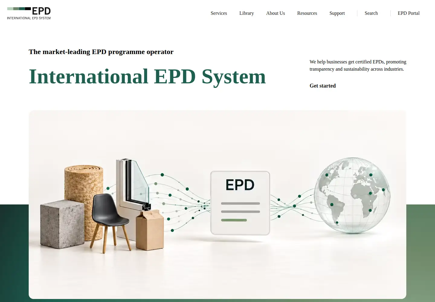 Screenshot of environdec.com