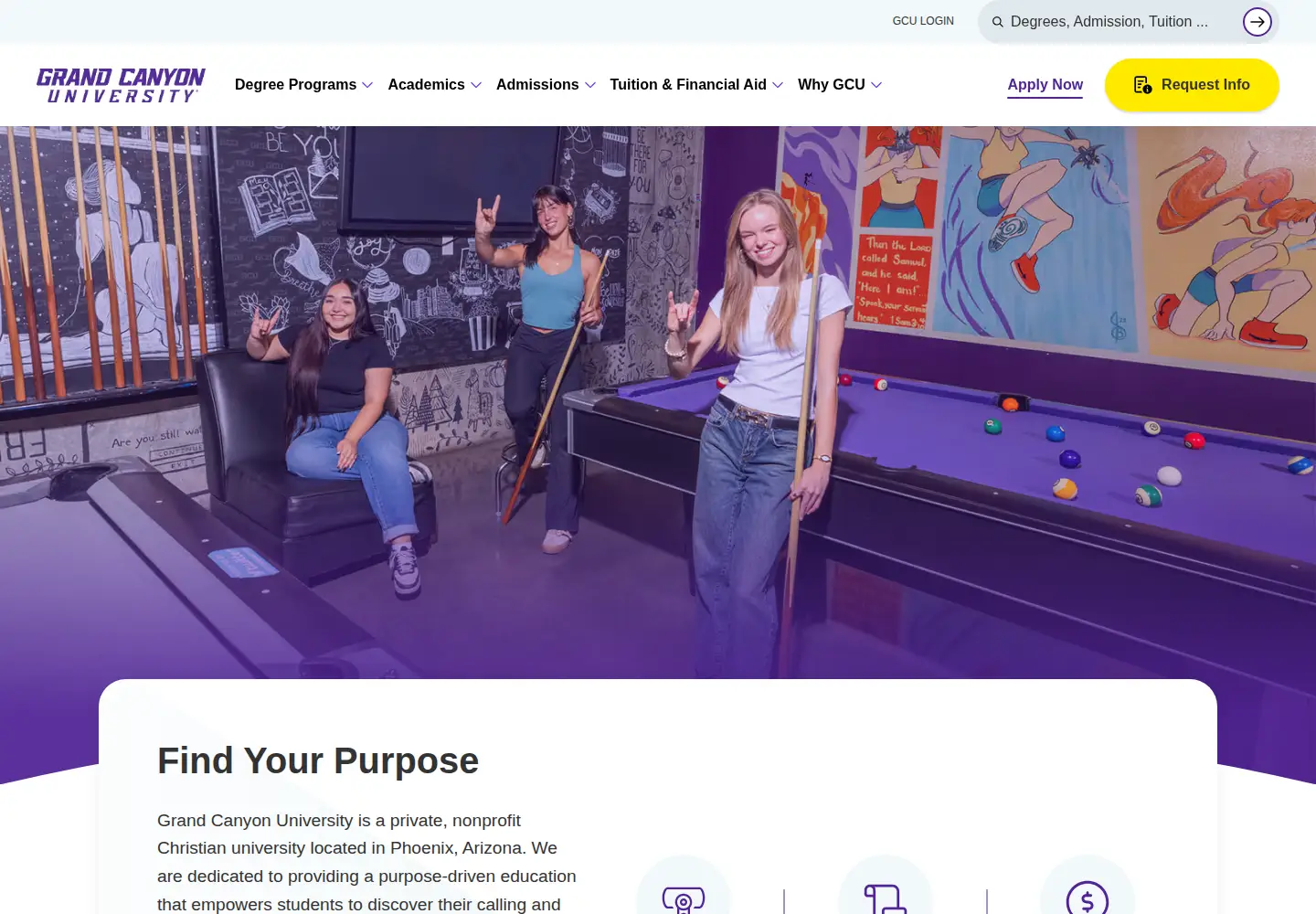 Screenshot of gcu.edu