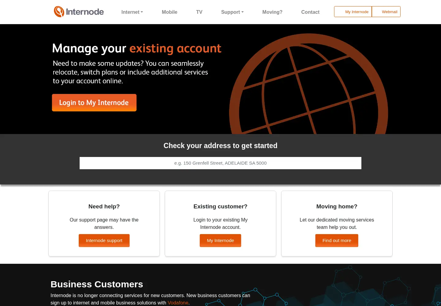 Screenshot of on.net