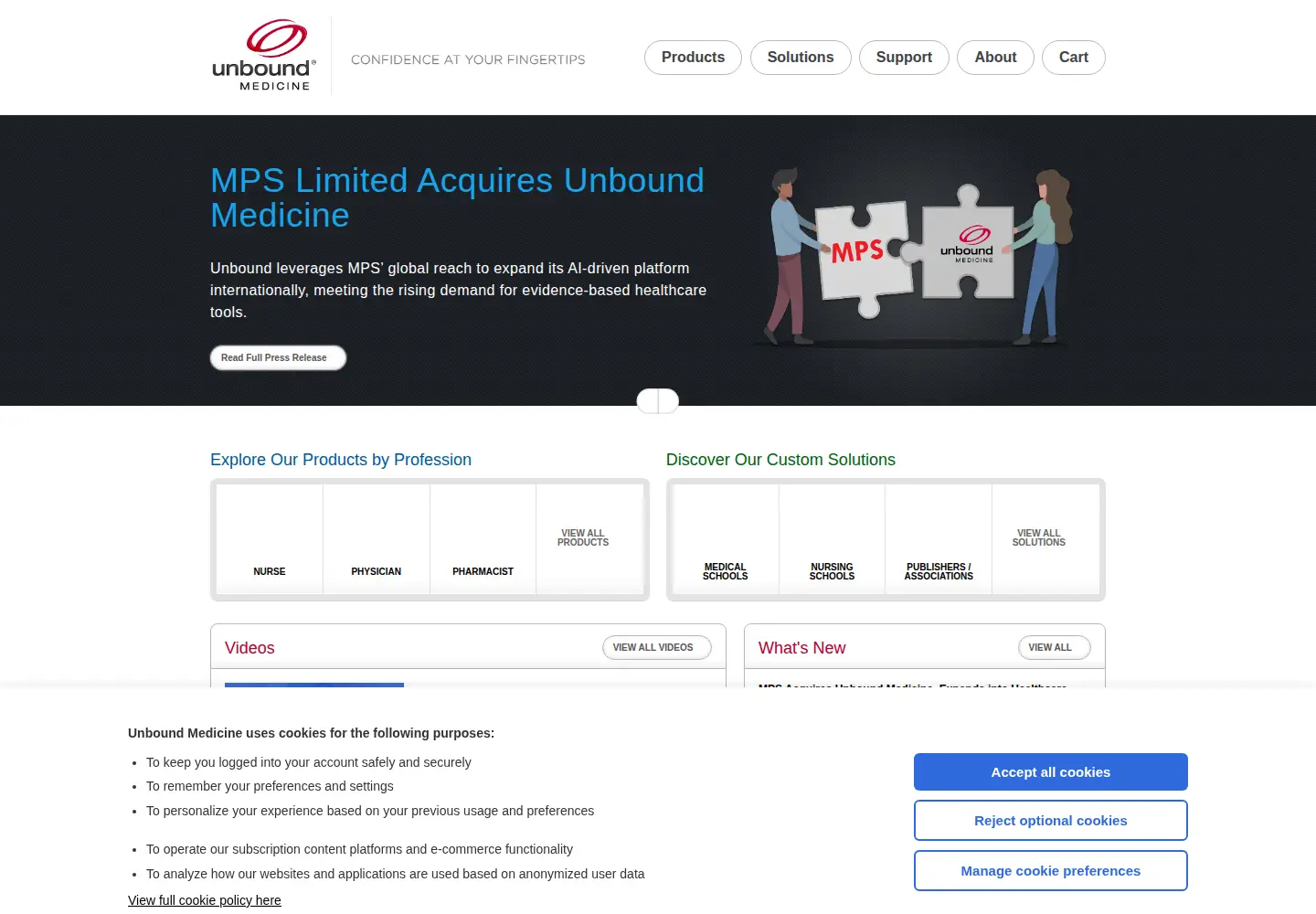 Screenshot of unboundmedicine.com
