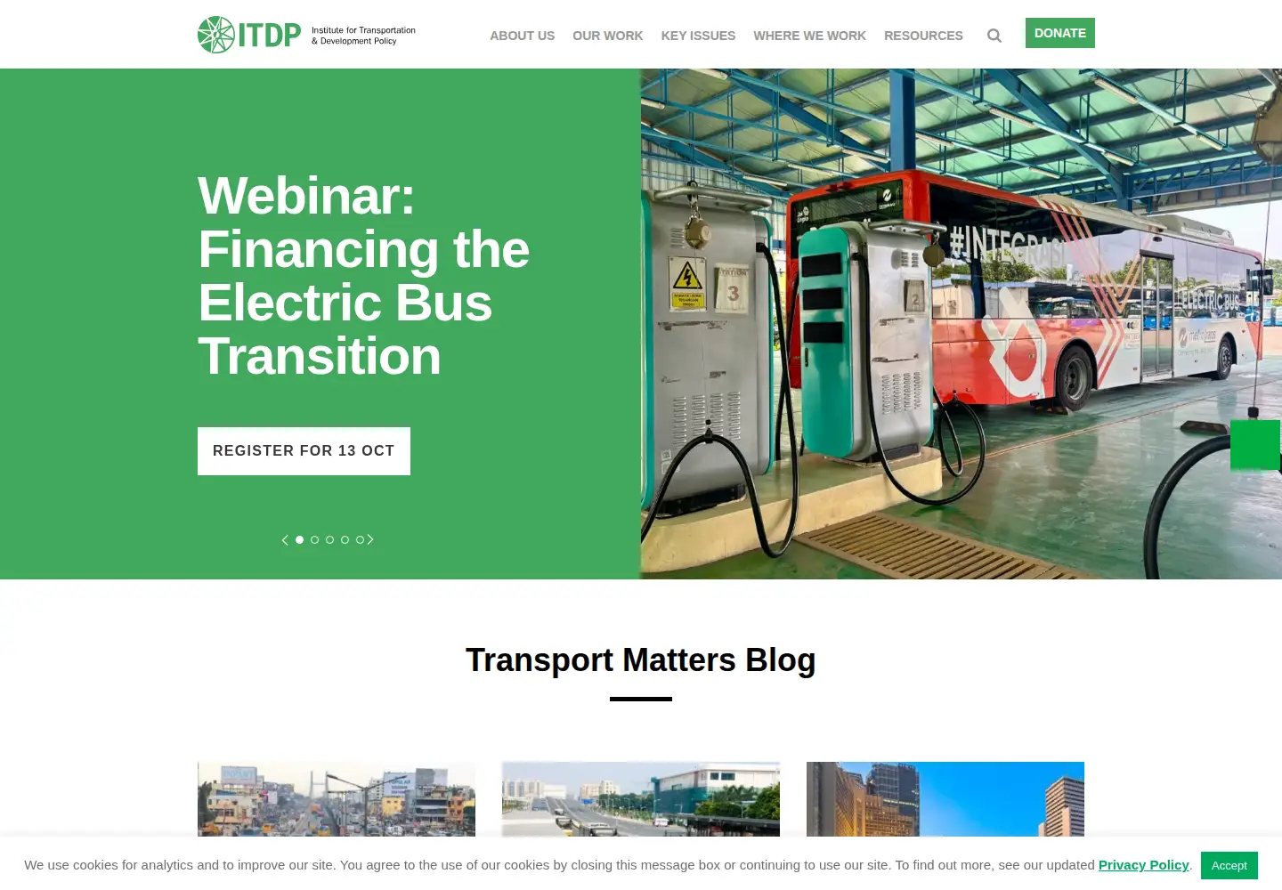 Screenshot of itdp.org