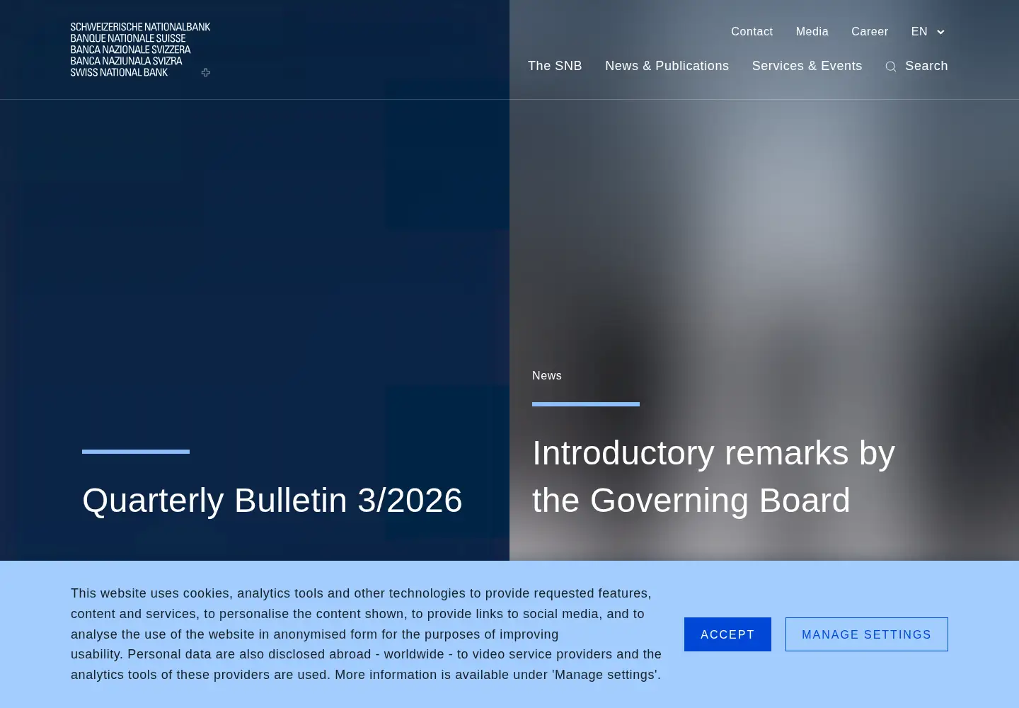 Screenshot of snb.ch