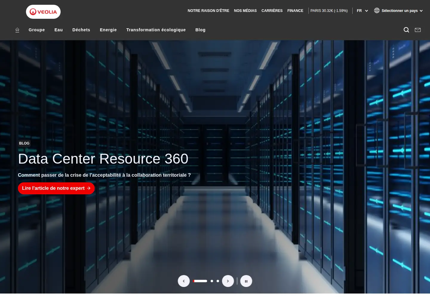 Screenshot of veolia.com