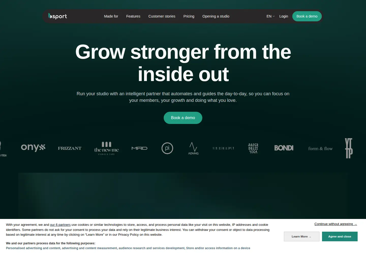 Screenshot of bsport.io