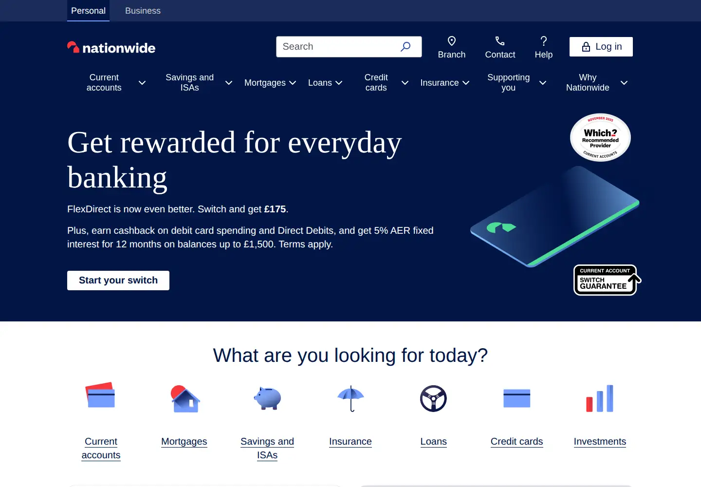Screenshot of nationwide.co.uk