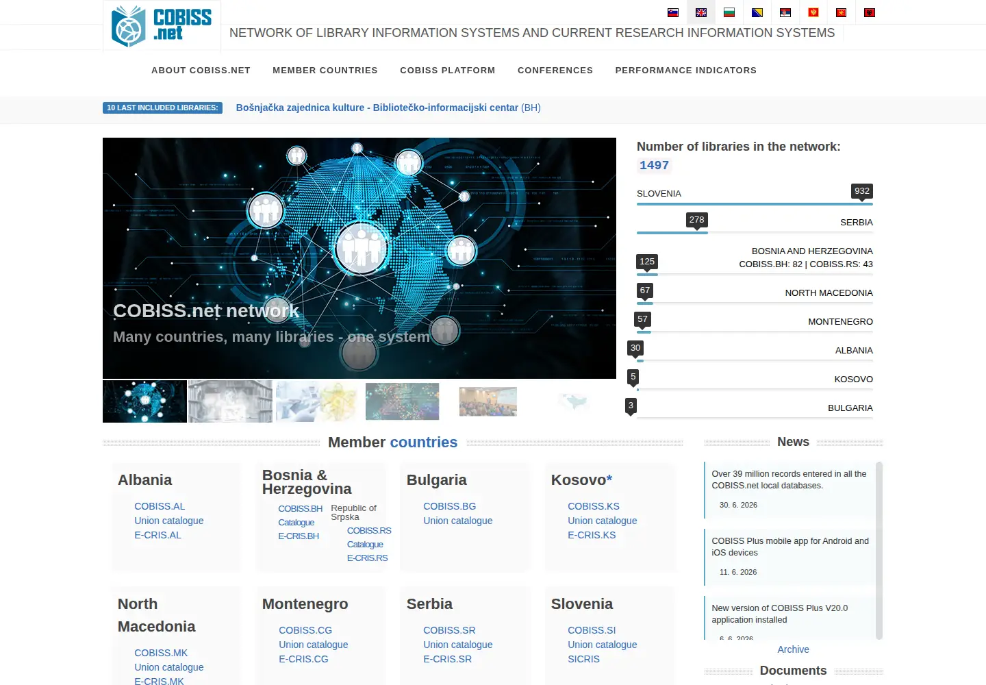 Screenshot of cobiss.net