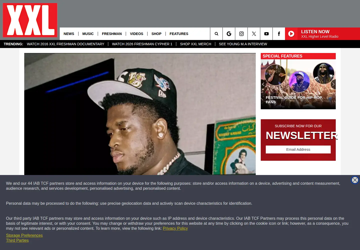 Screenshot of xxlmag.com