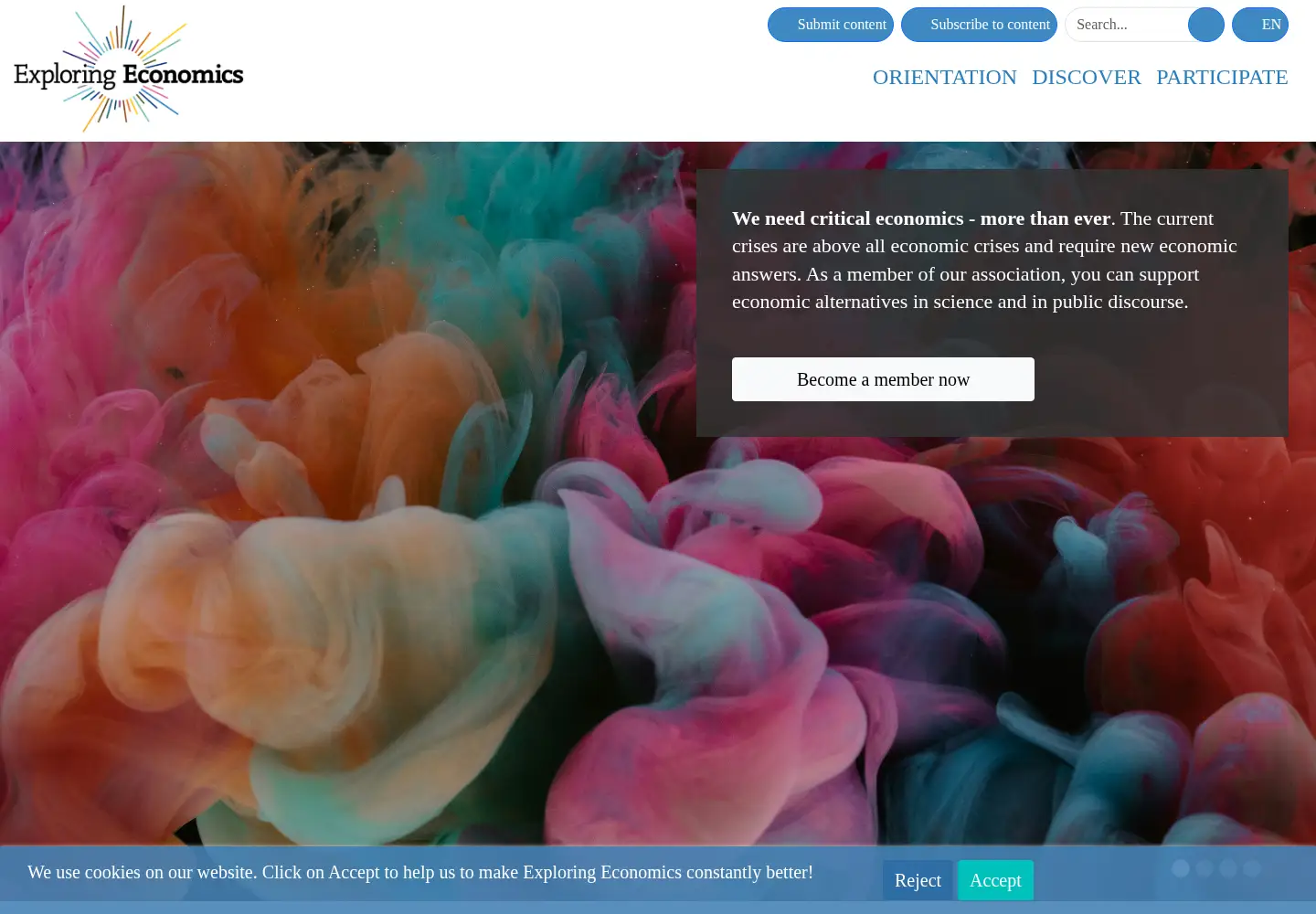 Screenshot of exploring-economics.org