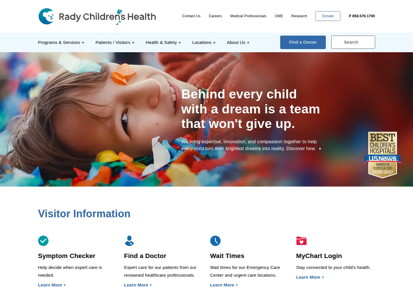 Screenshot of rchsd.org