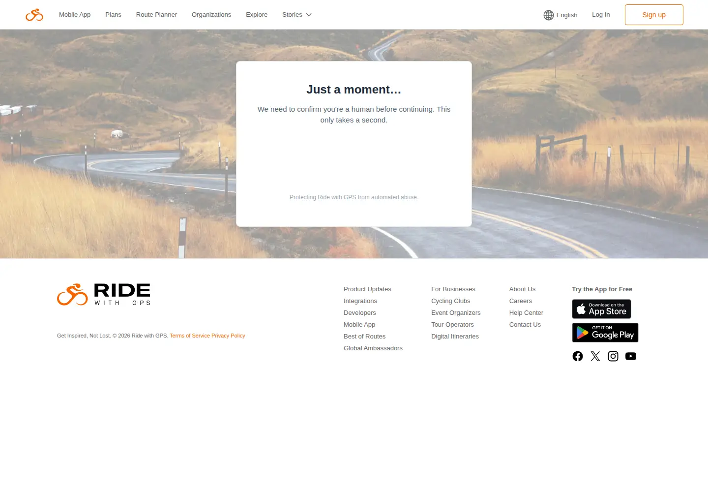 Screenshot of ridewithgps.com