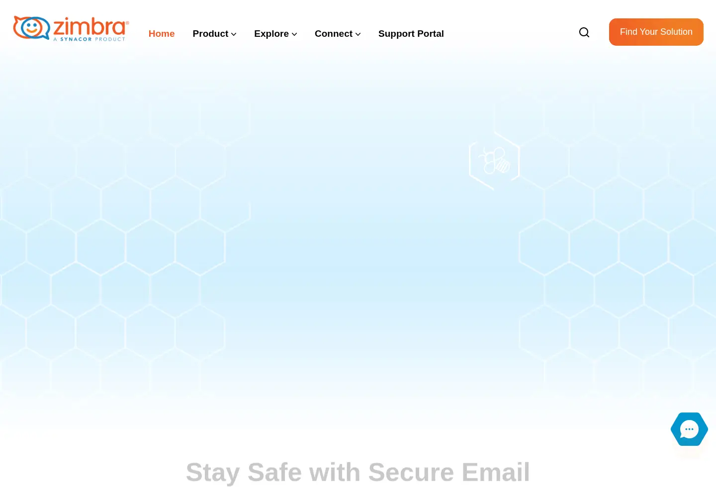 Screenshot of zimbra.com