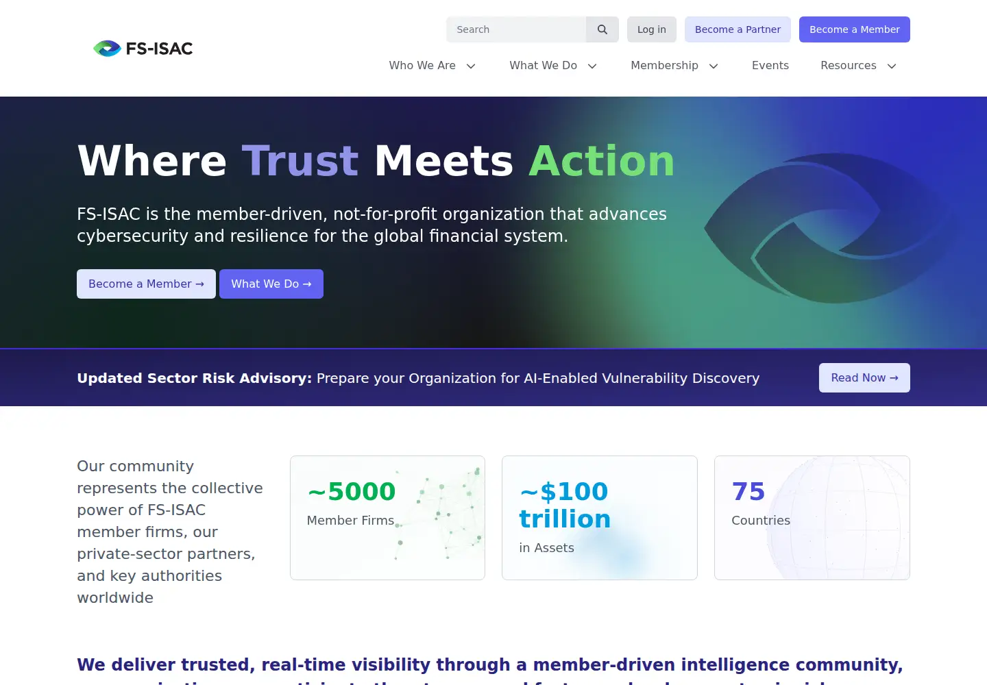 Screenshot of fsisac.com