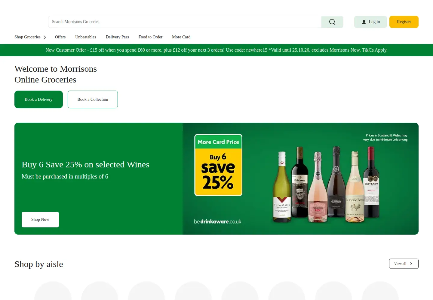 Screenshot of morrisons.com