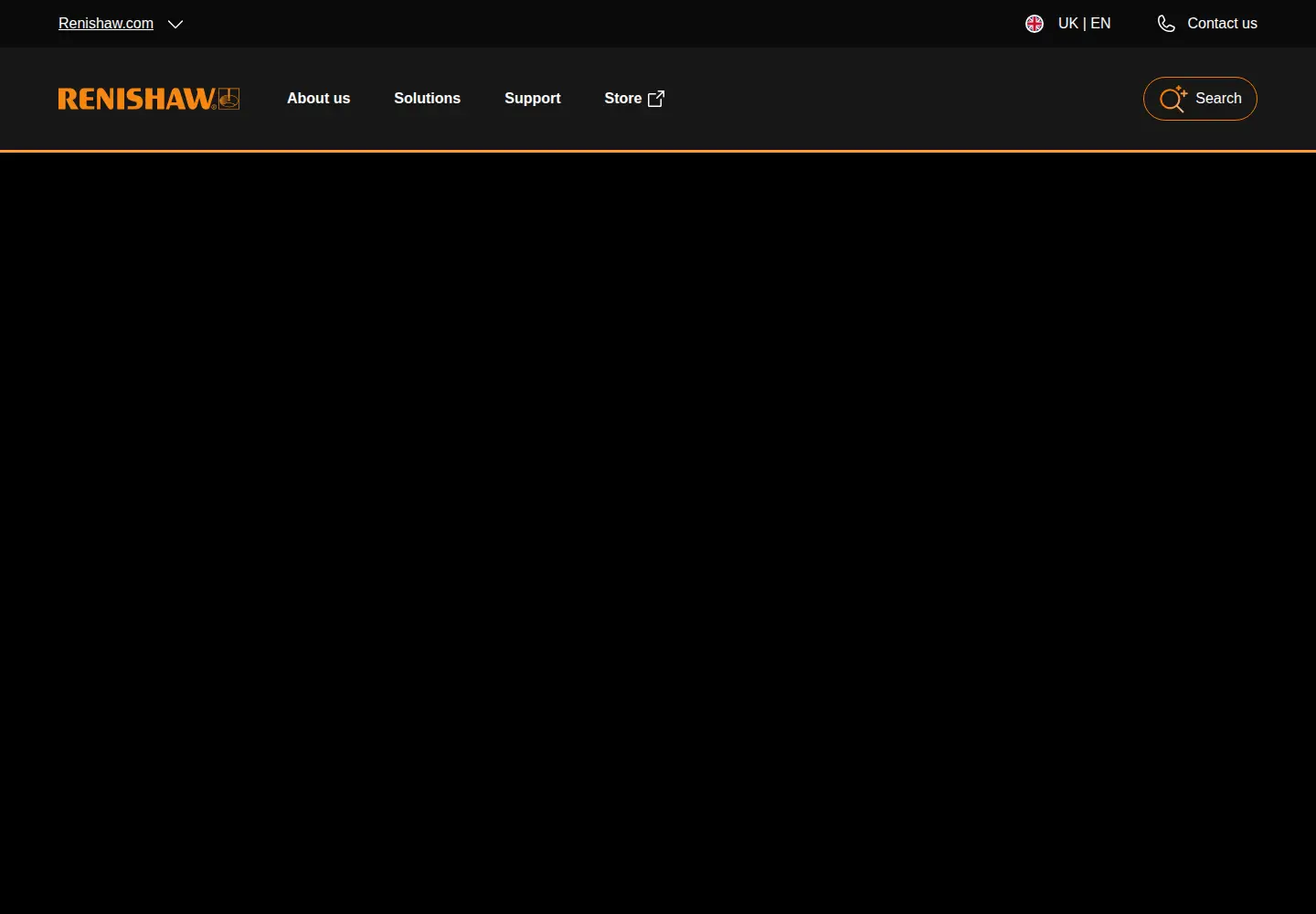 Screenshot of renishaw.com