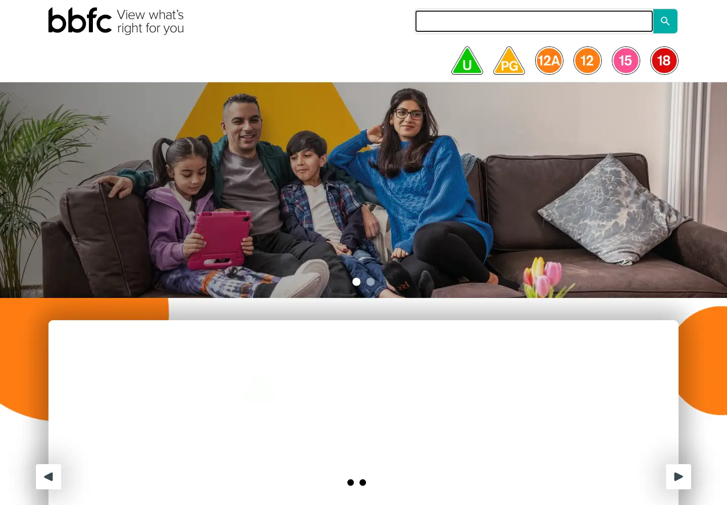 Screenshot of bbfc.co.uk
