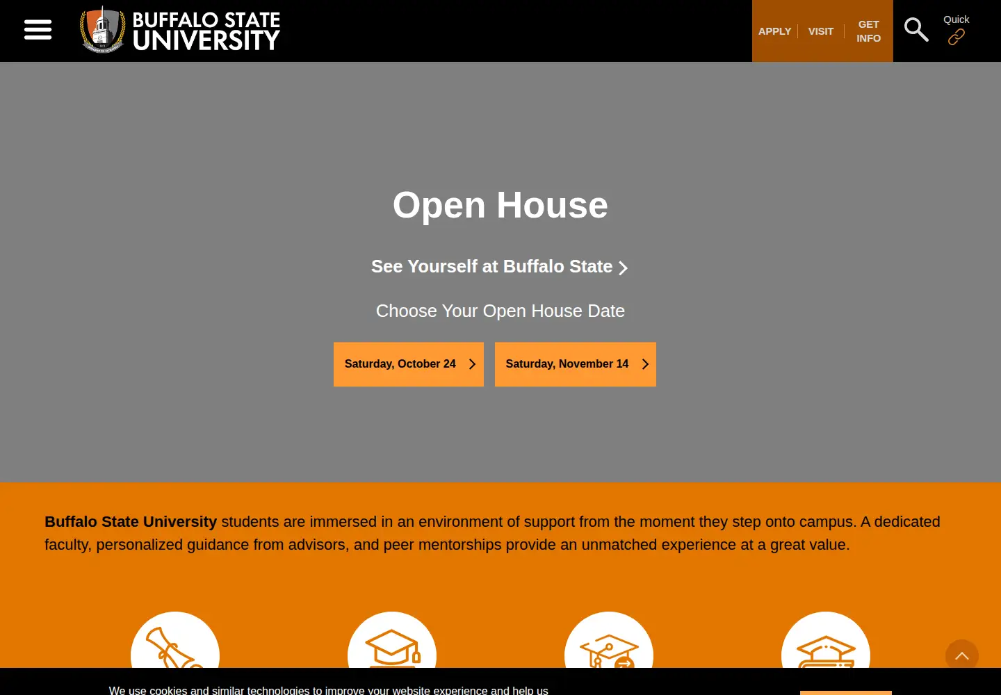 Screenshot of buffalostate.edu