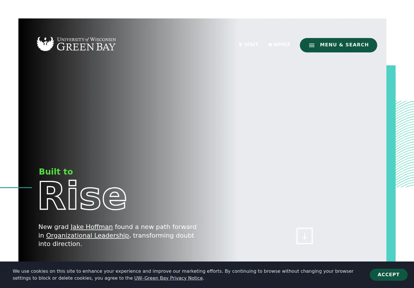 Screenshot of uwgb.edu