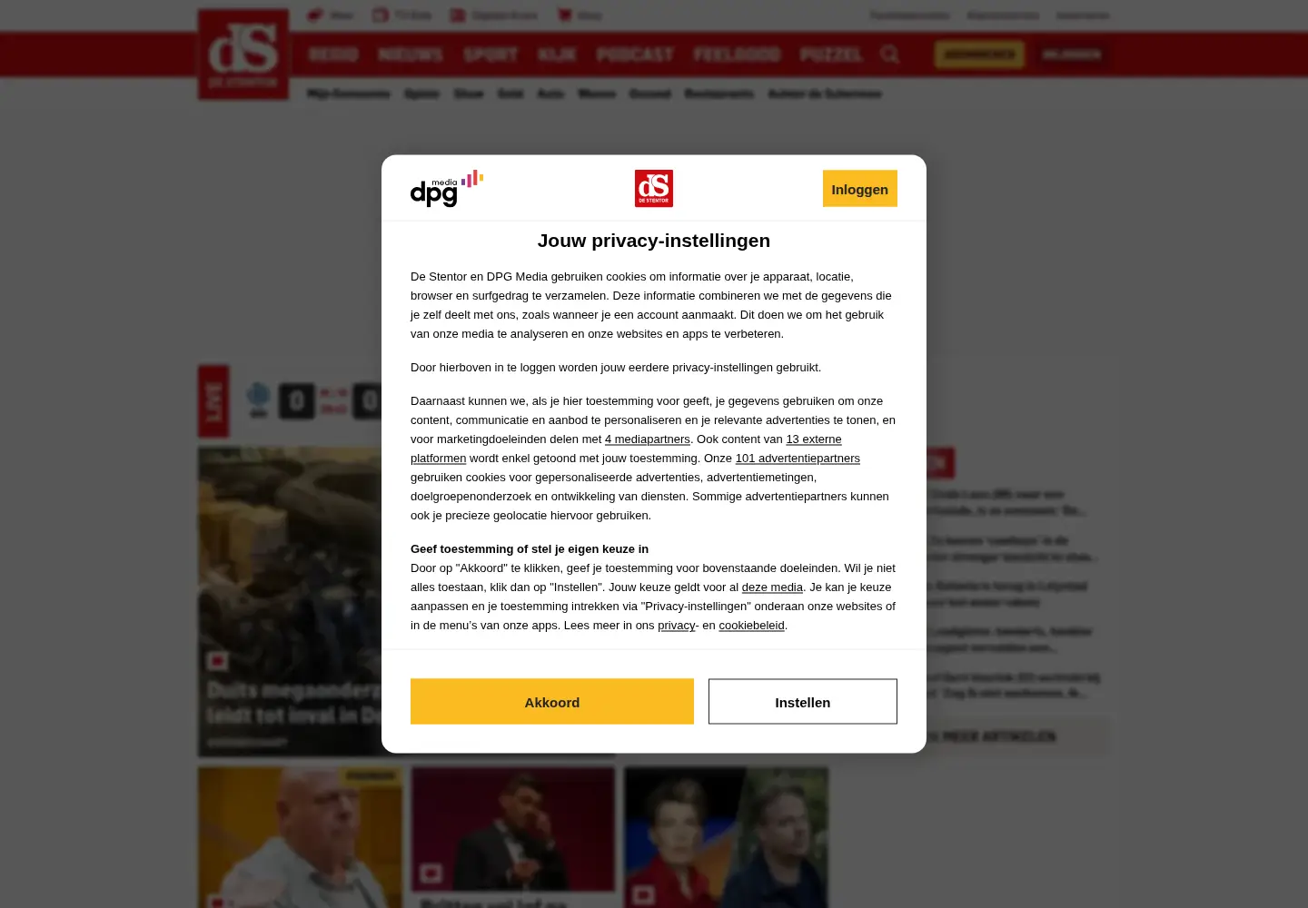 Screenshot of destentor.nl