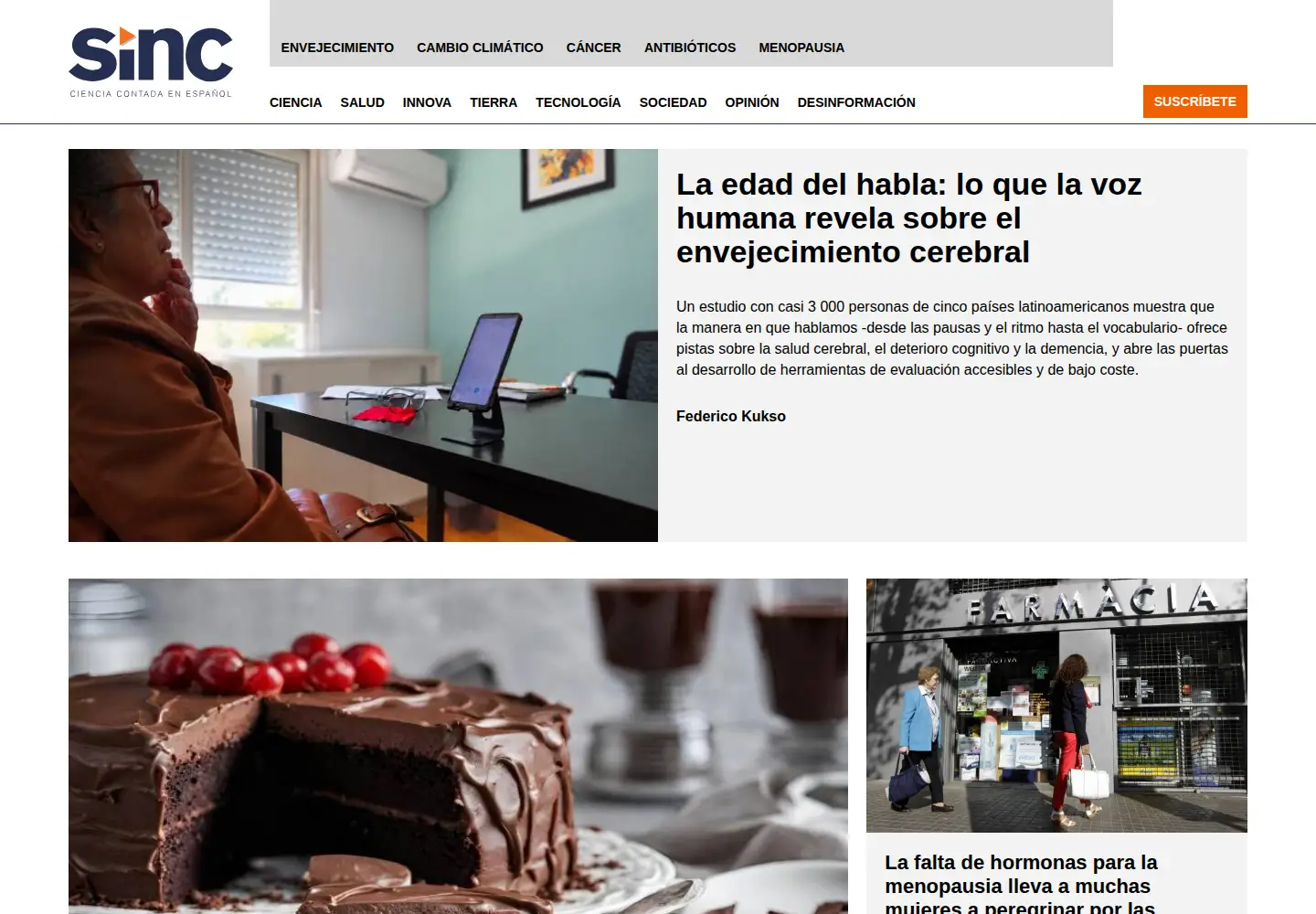 Screenshot of agenciasinc.es