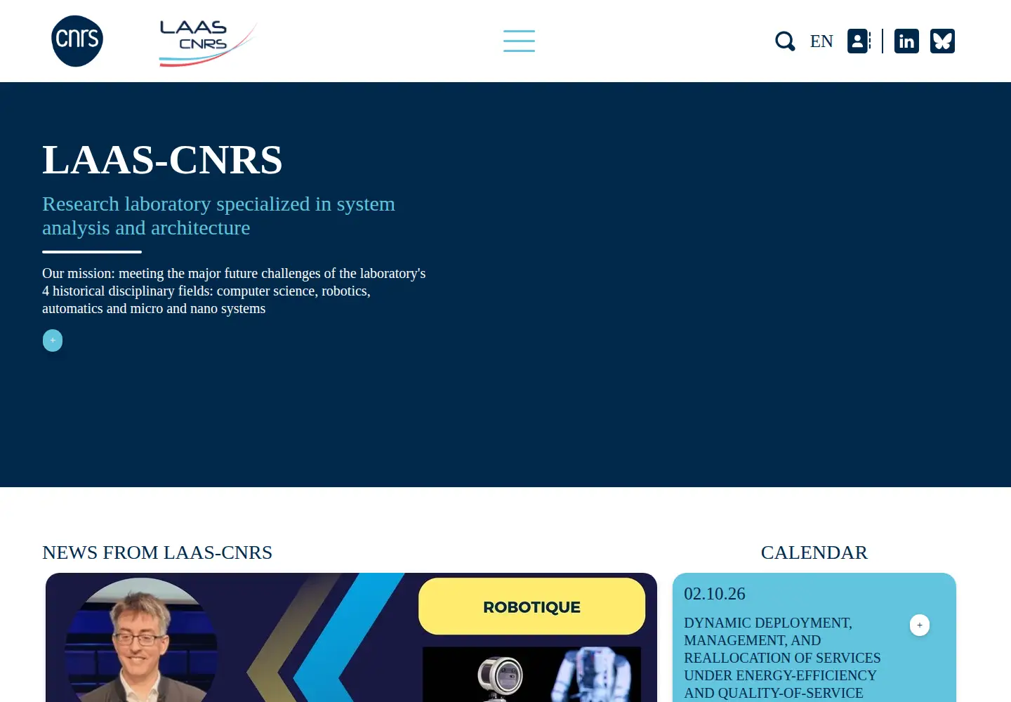 Screenshot of laas.fr