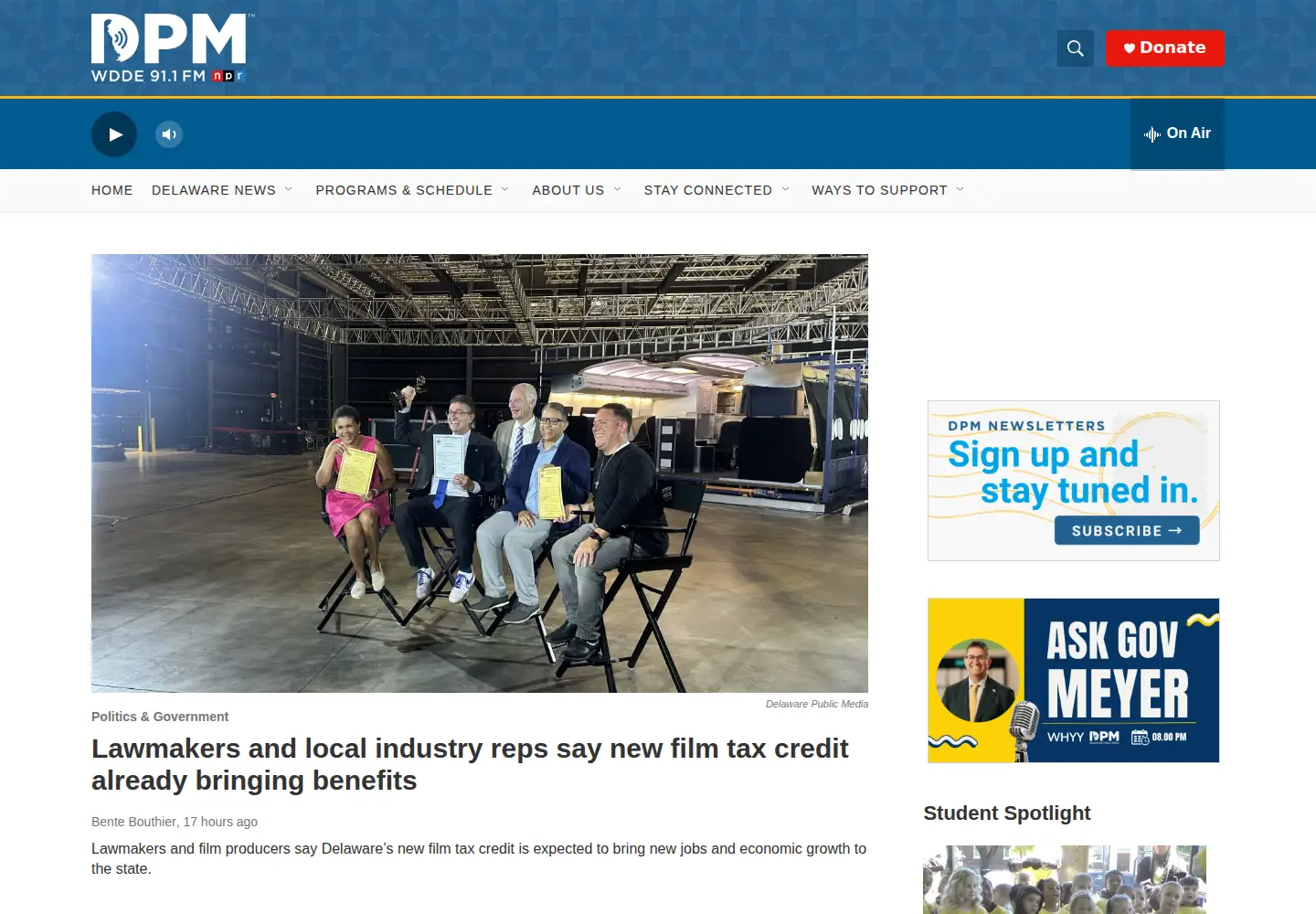 Screenshot of delawarepublic.org