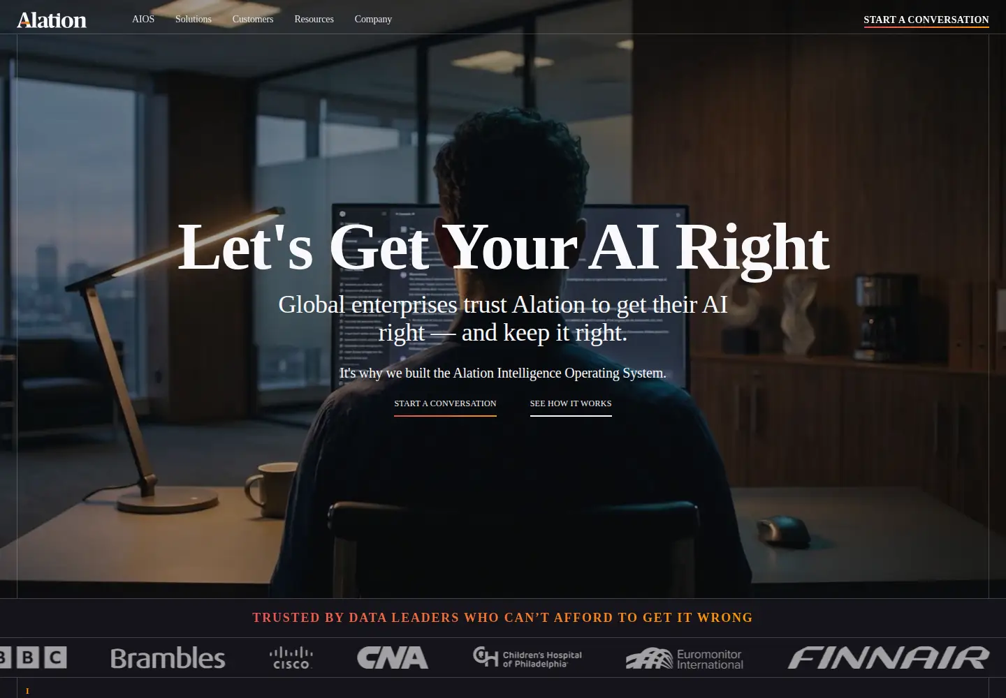 Screenshot of alation.com