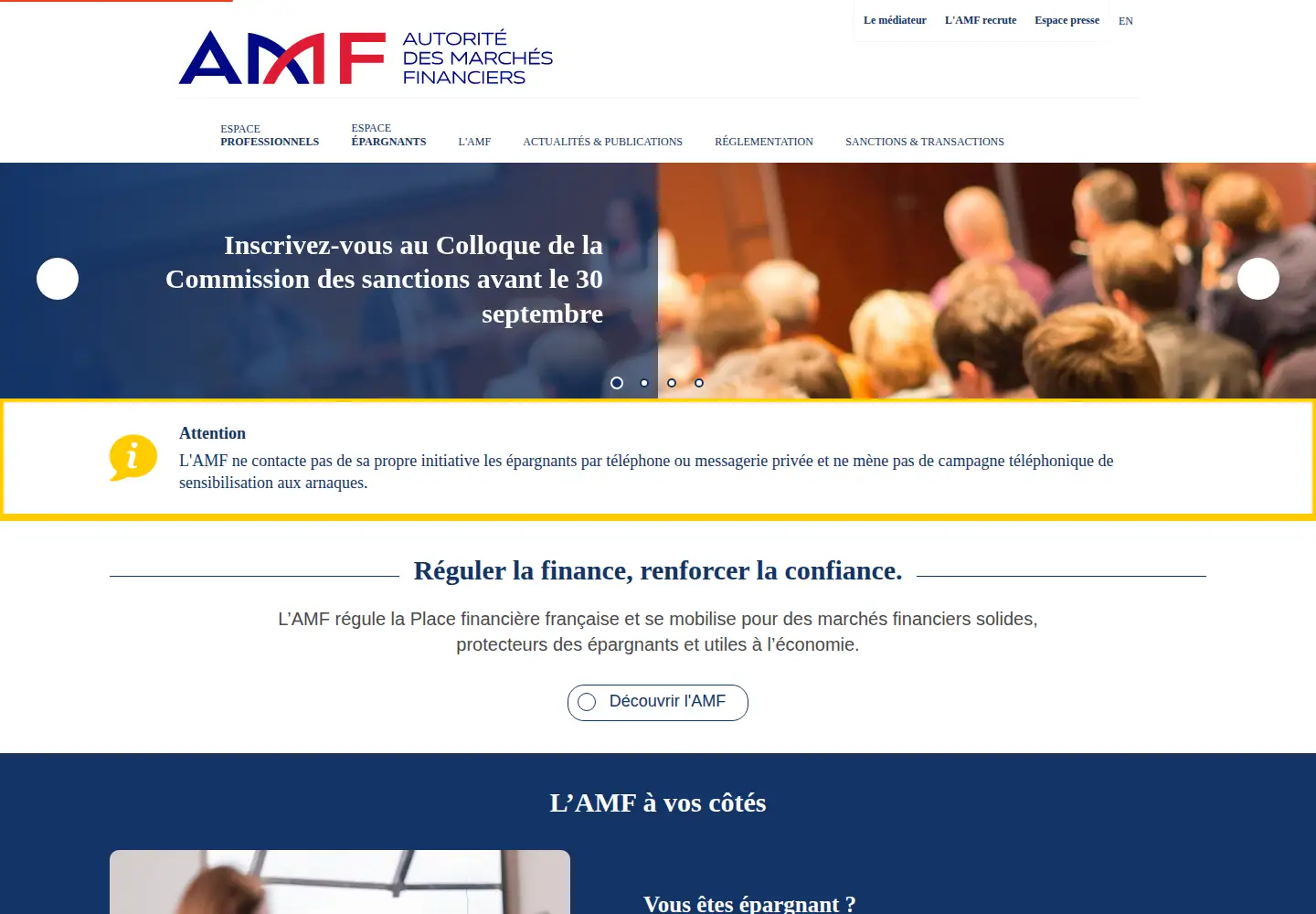 Screenshot of amf-france.org