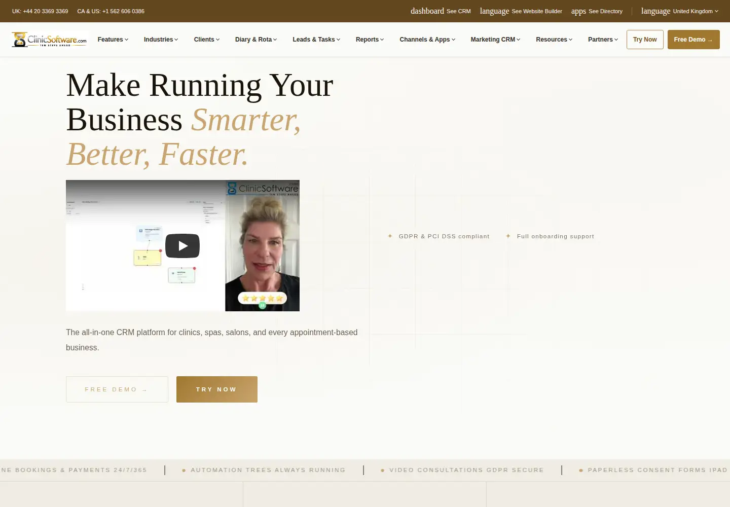 Screenshot of clinicsoftware.com
