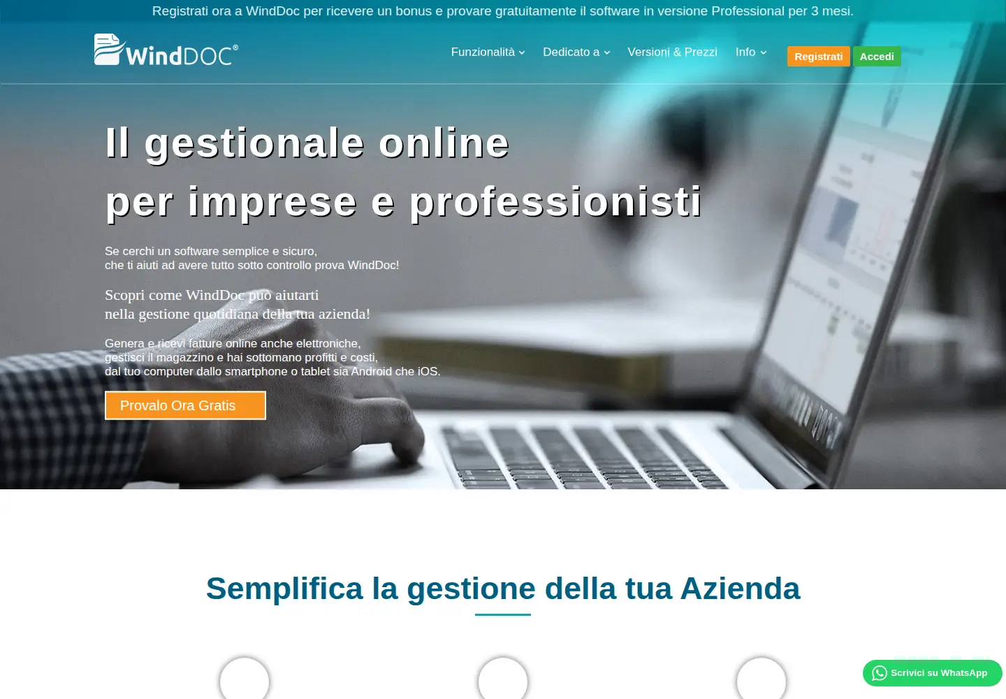 Screenshot of winddoc.com