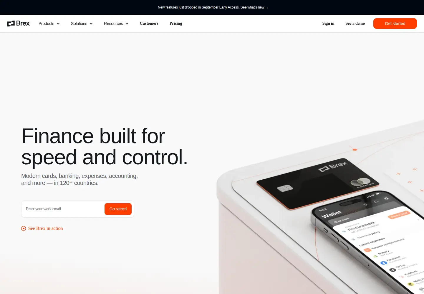 Screenshot of brex.com