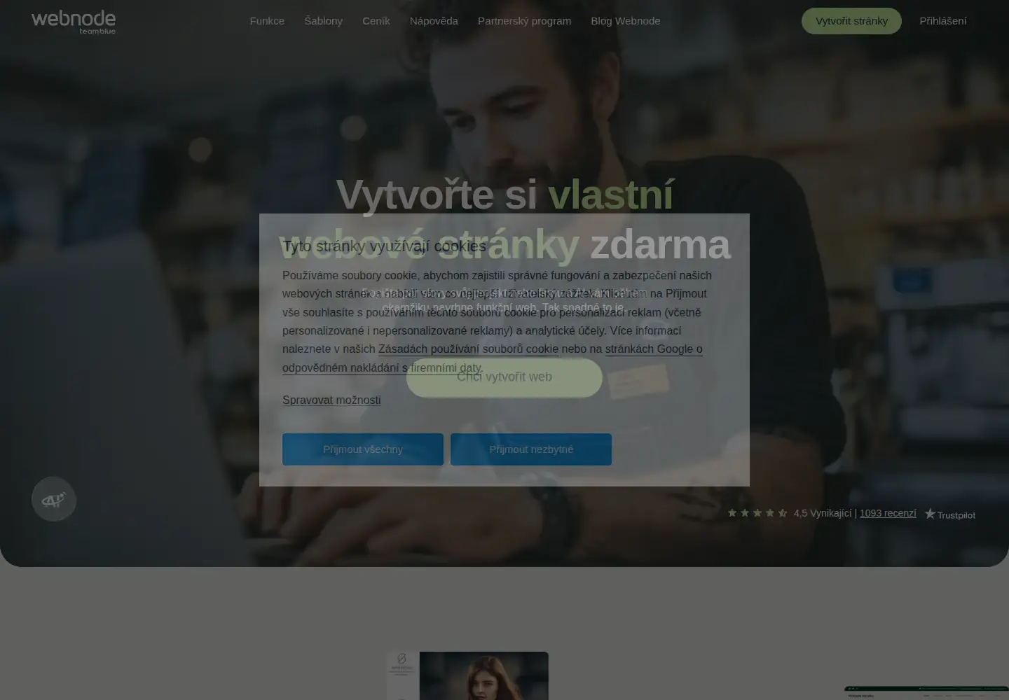 Screenshot of webnode.cz
