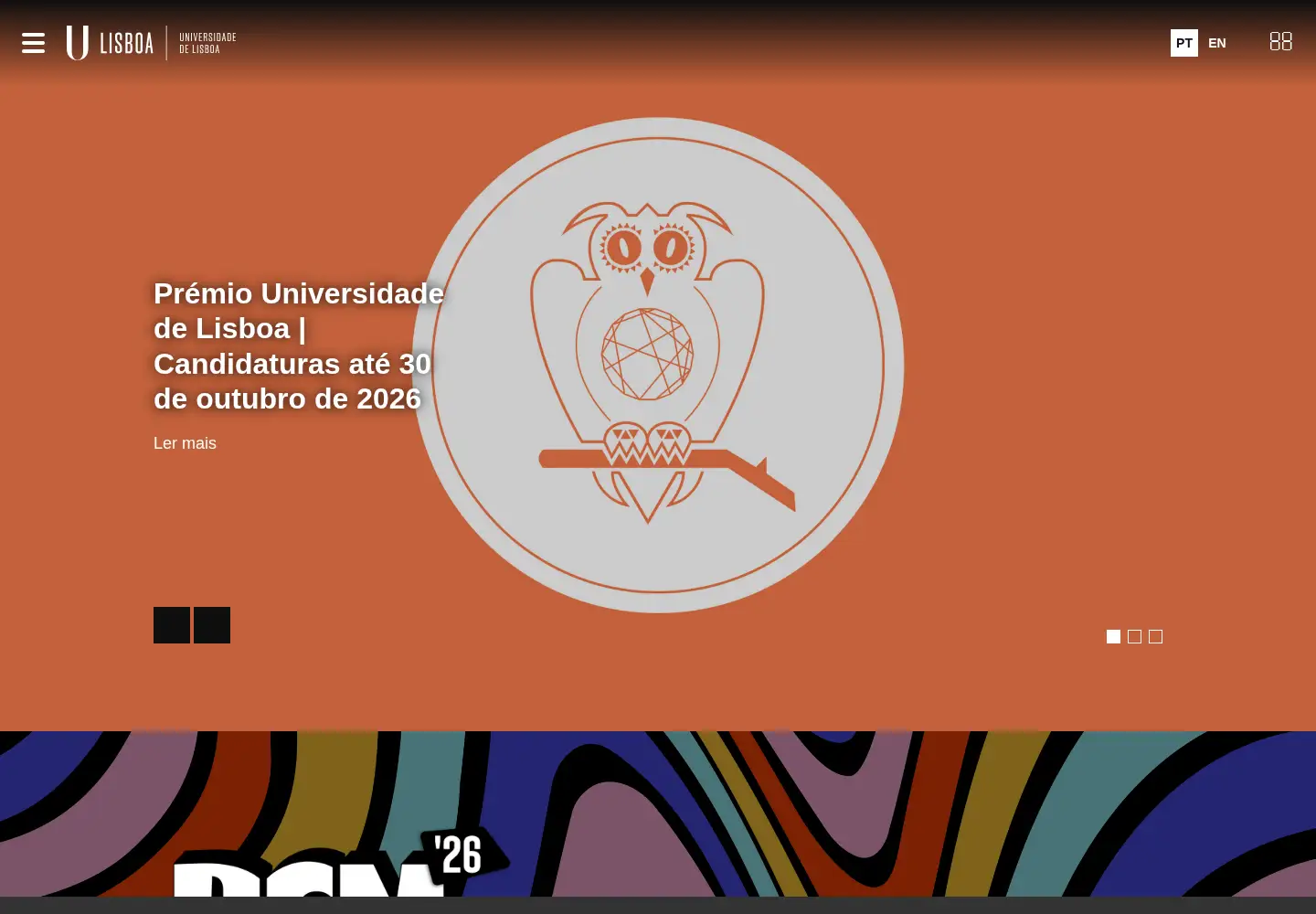 Screenshot of ul.pt