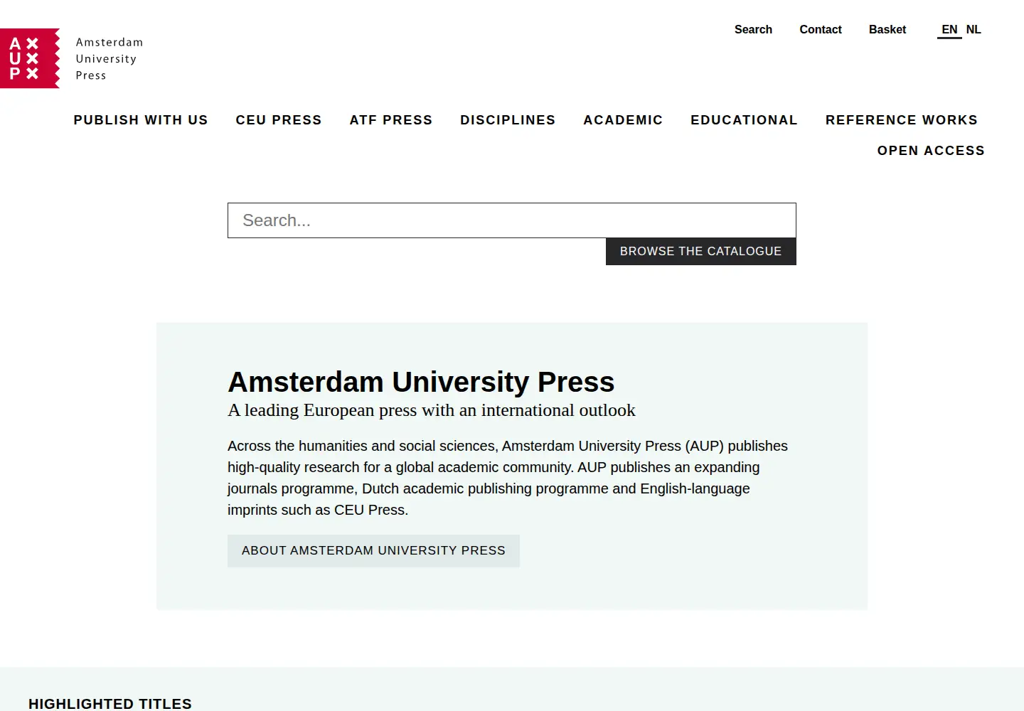 Screenshot of aup.nl