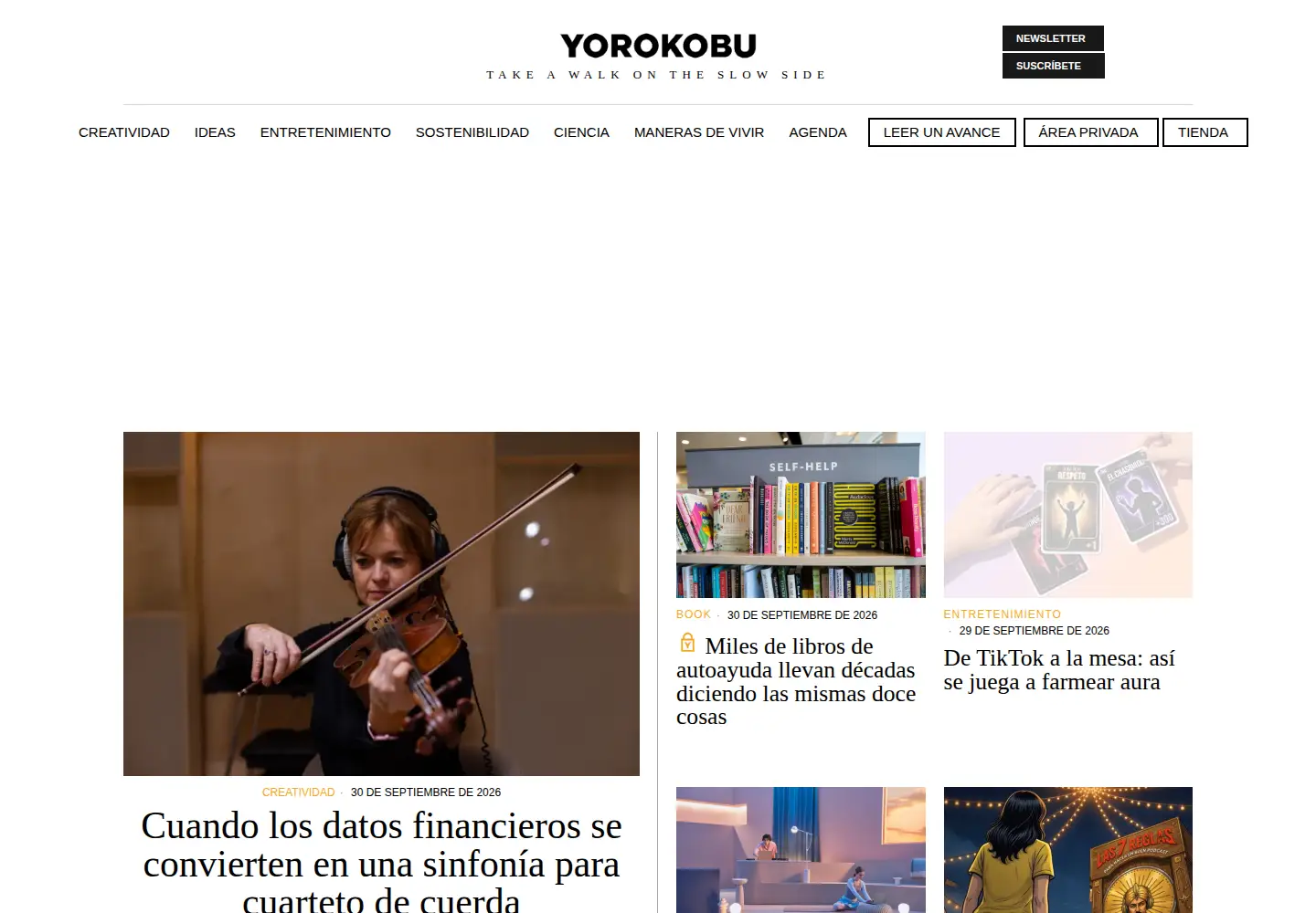 Screenshot of yorokobu.es