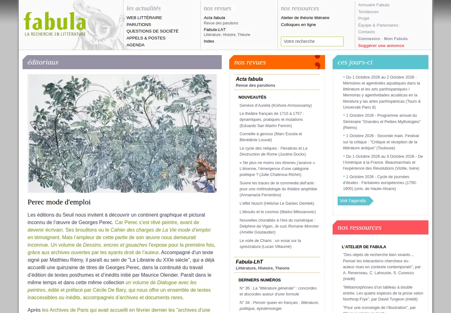 Screenshot of fabula.org