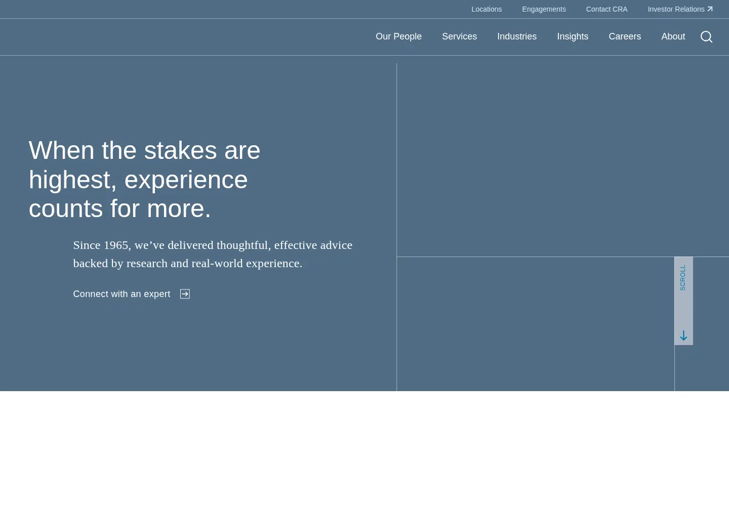 Screenshot of crai.com