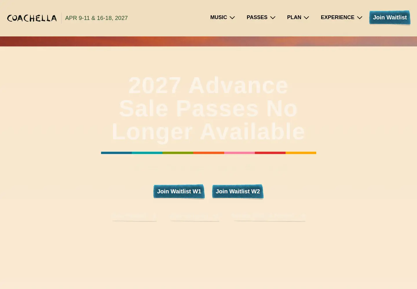 Screenshot of coachella.com