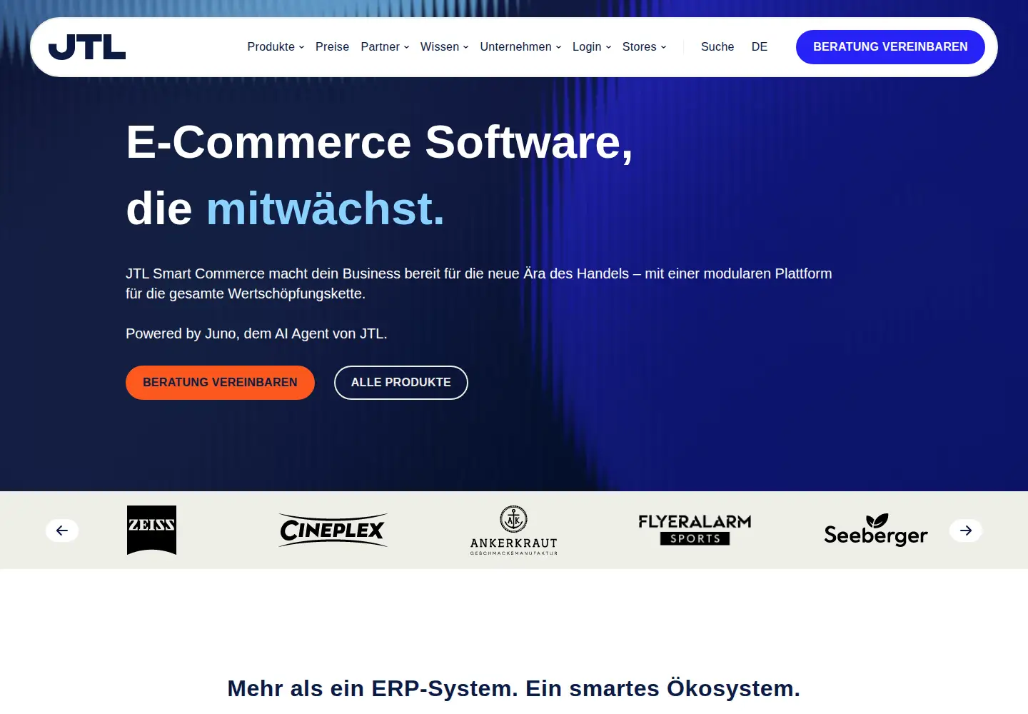 Screenshot of jtl-software.de
