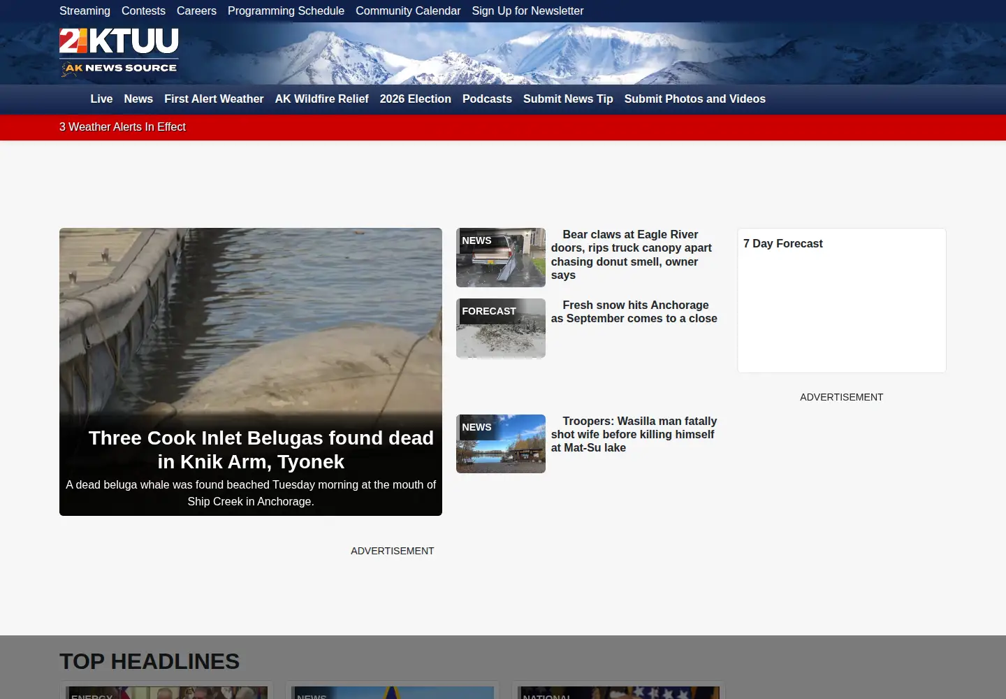 Screenshot of alaskasnewssource.com
