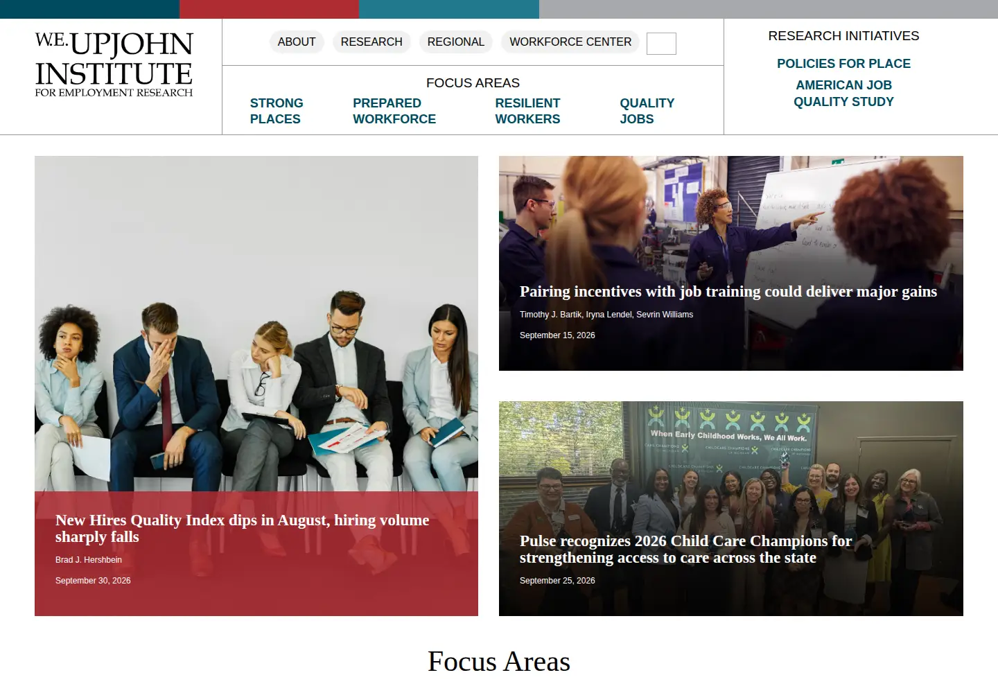 Screenshot of upjohn.org
