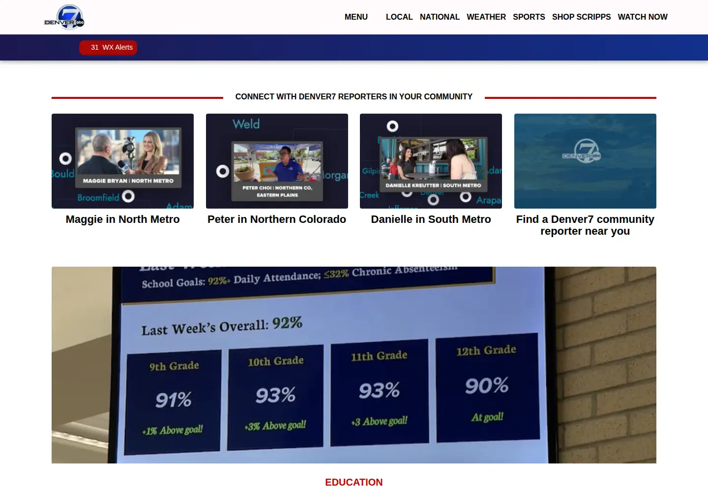Screenshot of thedenverchannel.com