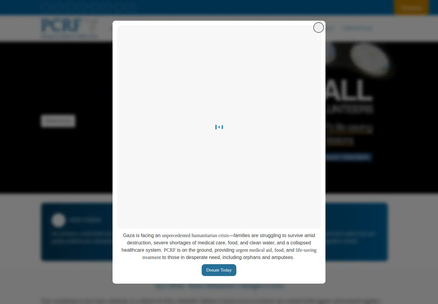 Screenshot of pcrf.net