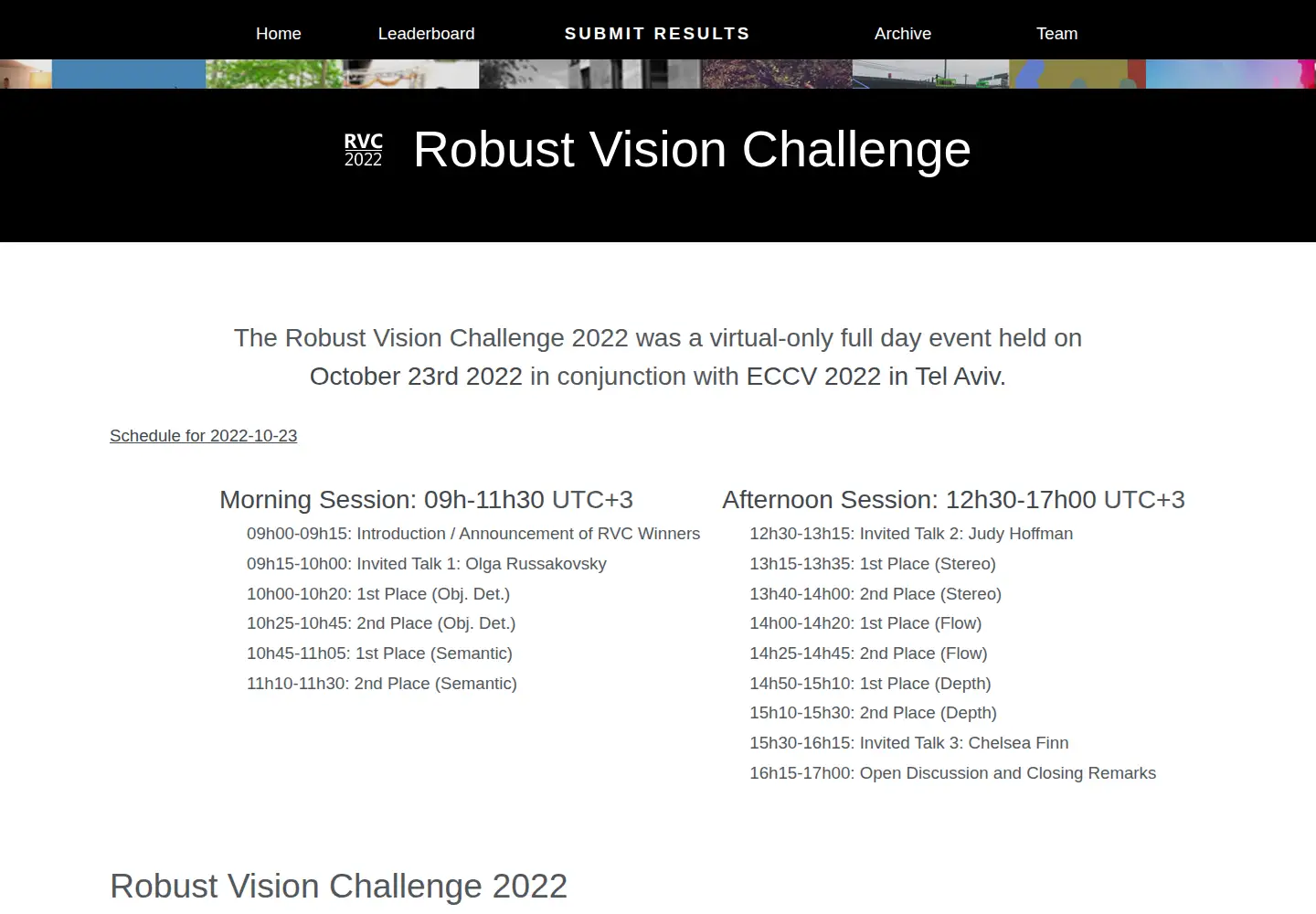 Screenshot of robustvision.net
