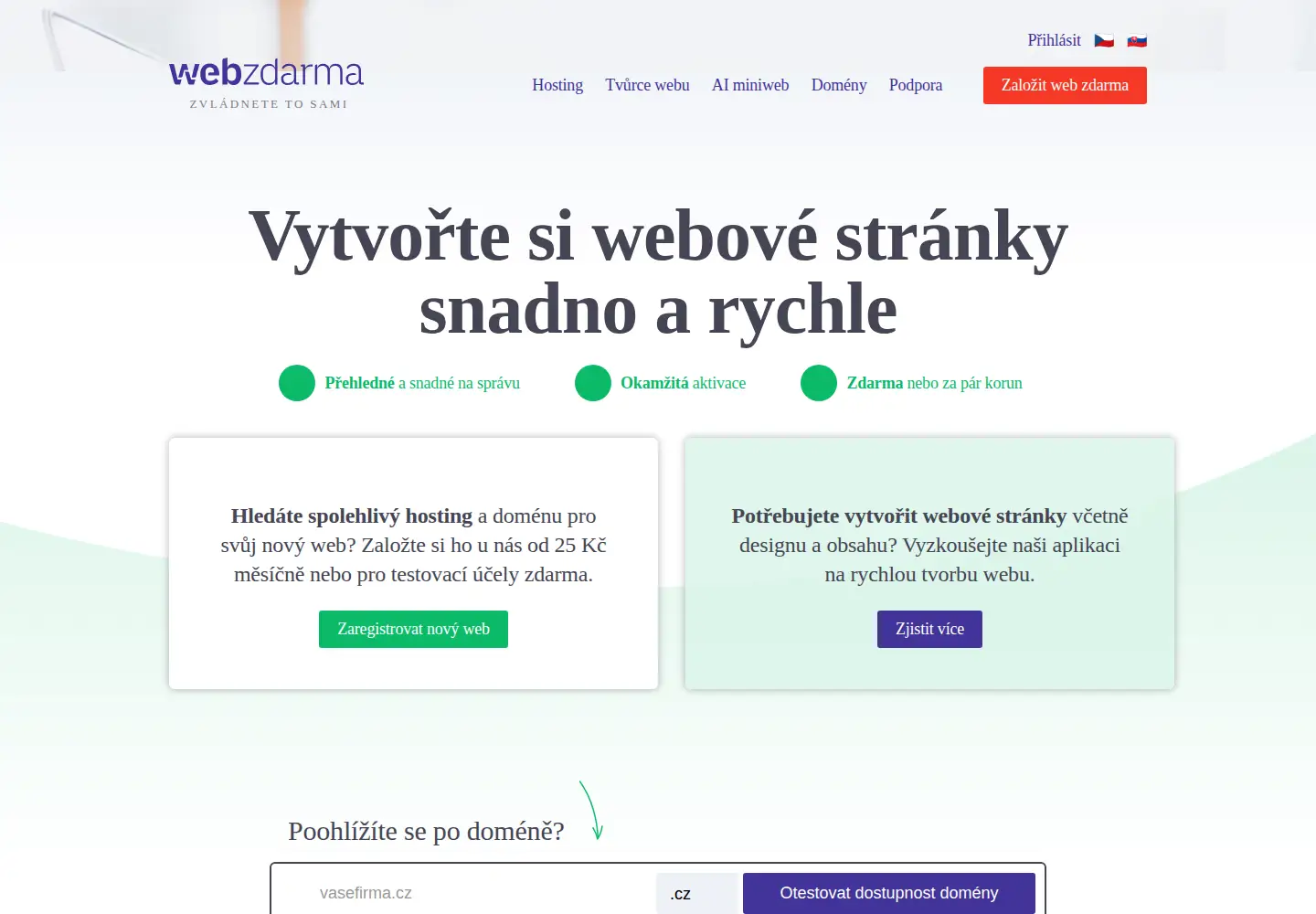 Screenshot of borec.cz