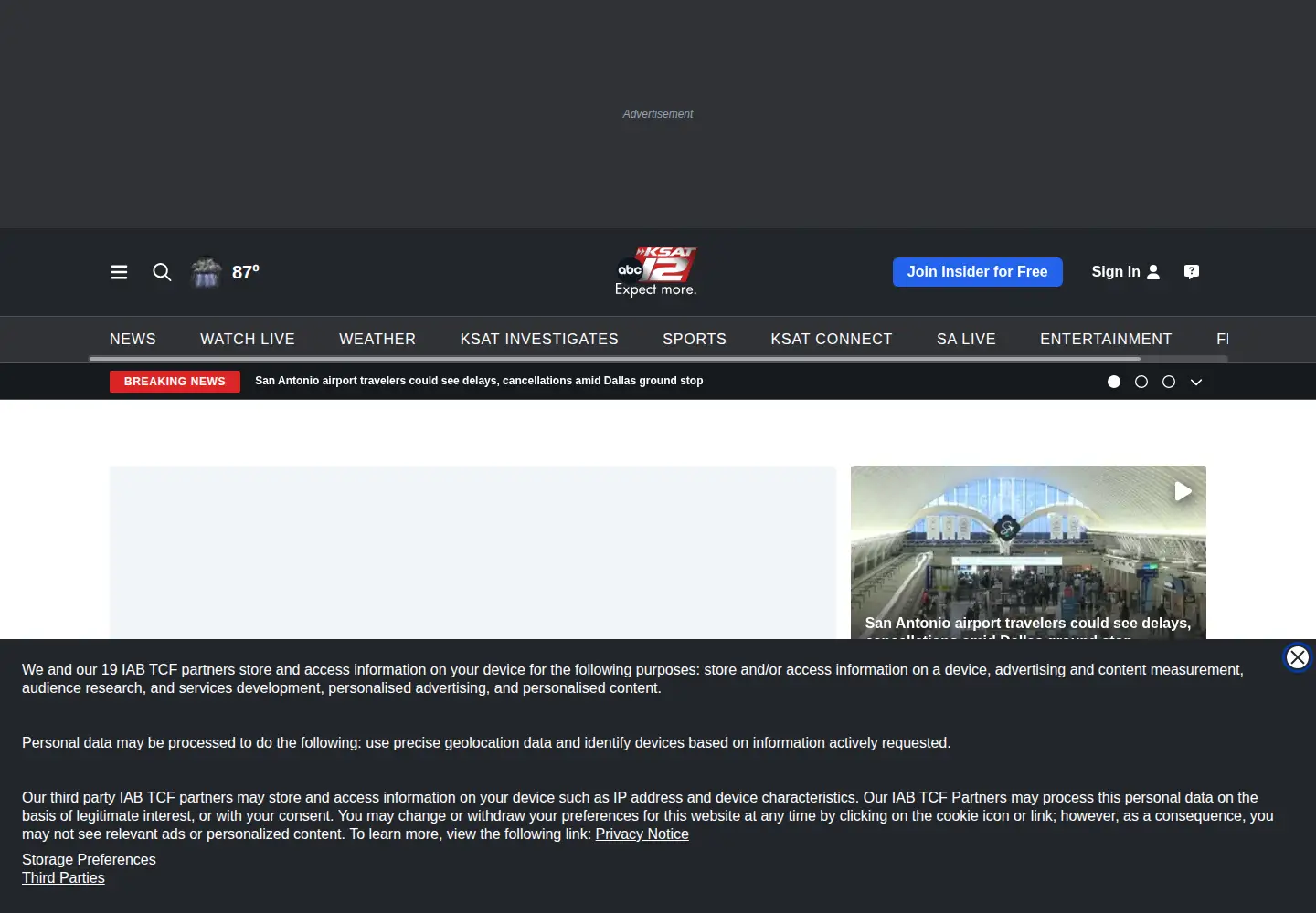 Screenshot of ksat.com