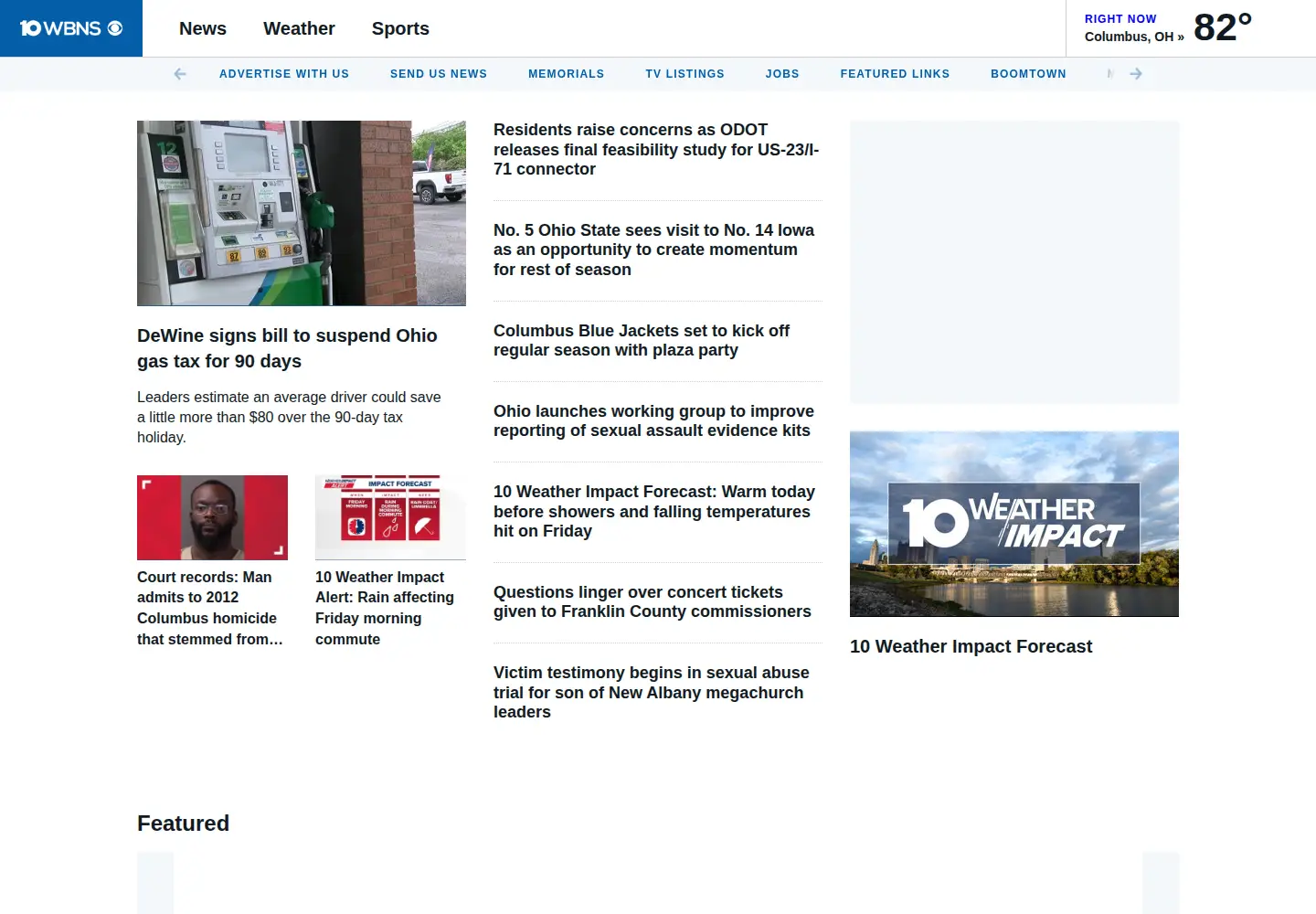 Screenshot of 10tv.com